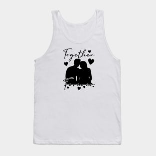 Couple Silhouette Tank Top